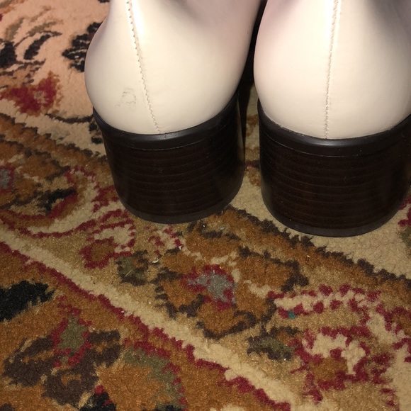 Aerosoles Beige Leather and canvas shoes size 10 please read description. - Picture 5 of 10